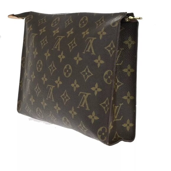 LOUIS VUITTON Poche Toilette 26 Clutch Pouch Bag Monogram Leather M47542 - Picture 1 of 13